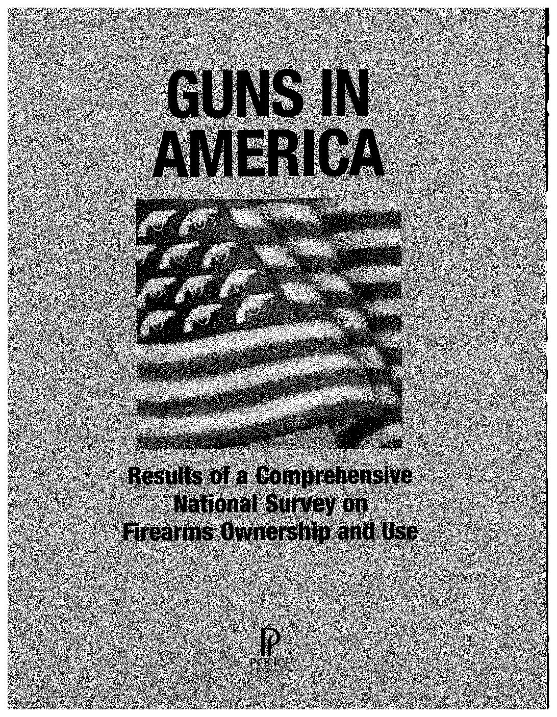 Guns in America report cover