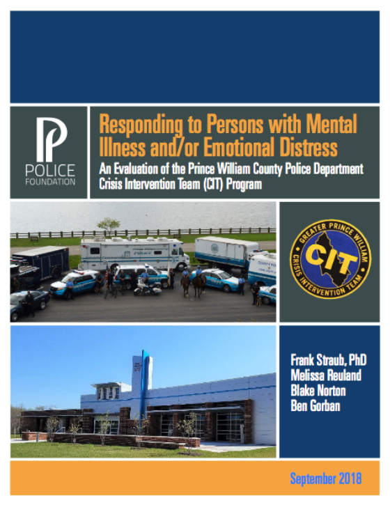 Responding to Persons with Mental Illness-An Evaluation of the PWCPD CIT Program report cover