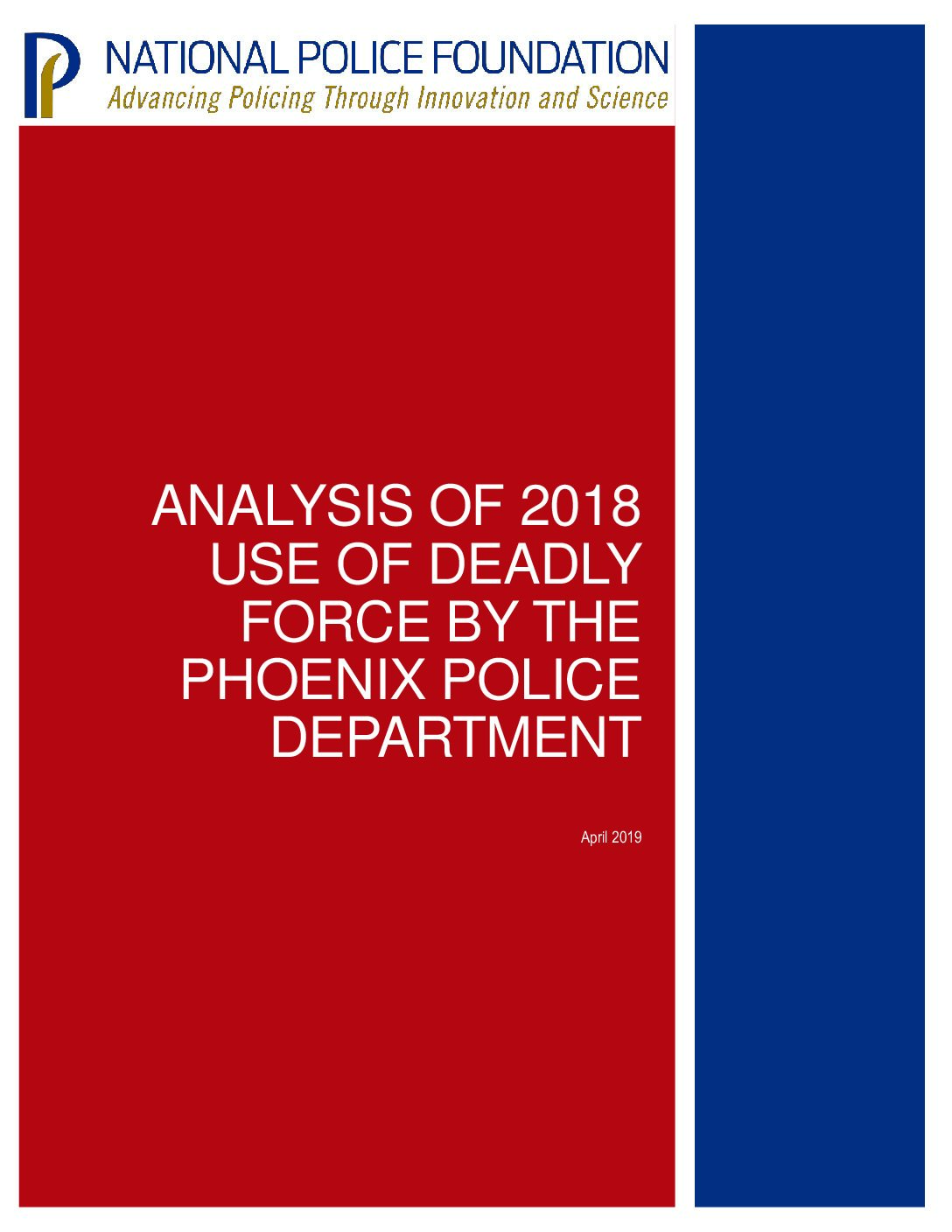 2018 Analysis of Phoenix Use of Force