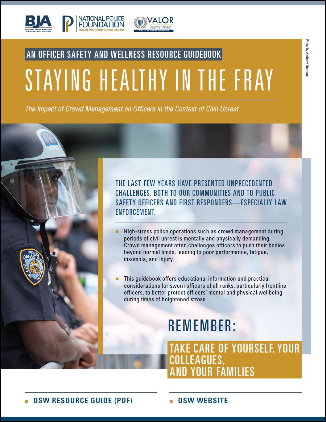 Staying healthy in the fray flyer